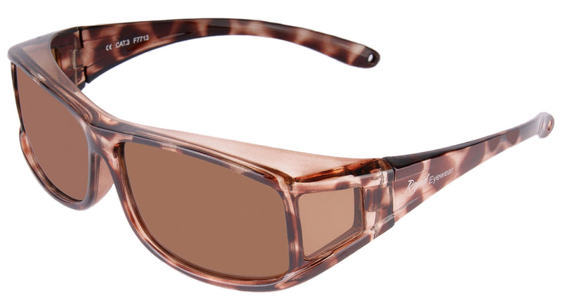 [Australia] - Rapid Eyewear TORTOISESHELL WOMENS POLARIZED OVER GLASSES UV400 Wrap Around Sunglasses That Fit Over Normal Prescription Spectacles for Ladies. Ideal for Driving, Cycling, Running & Sports. OTG 