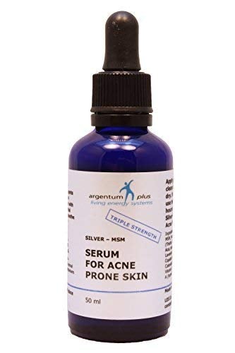 [Australia] - Triple Strength Silver-MSM Serum for Acne Prone Skin 50 ml dropper/pipette 