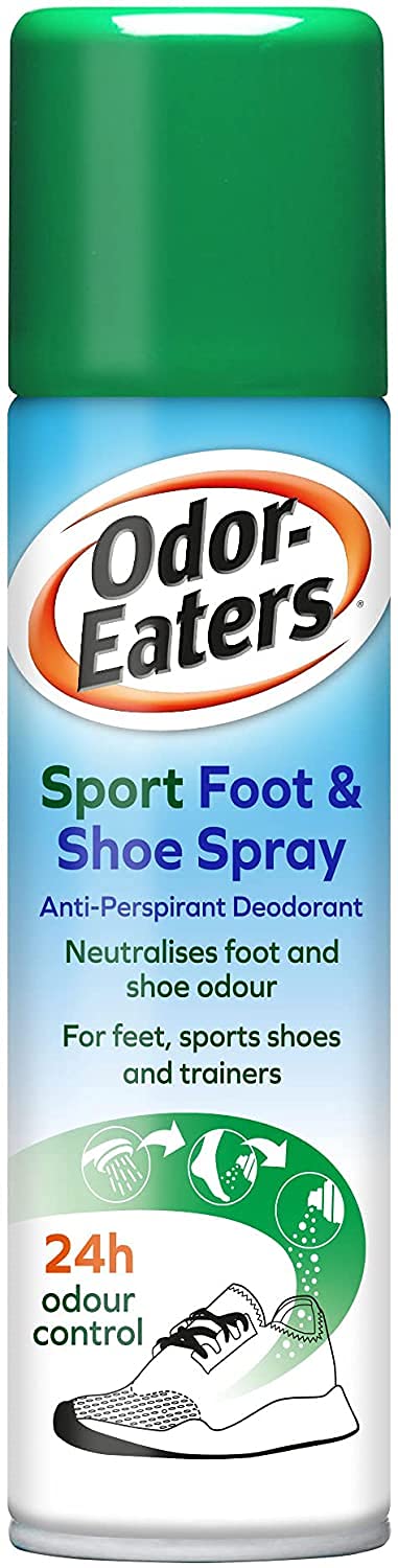 [Australia] - Odor-Eaters, 24 Hour Odour Destroying Antiperspirant Foot and Shoe Spray for Sport Shoes, 150 ml 150 ml (Pack of 1) 