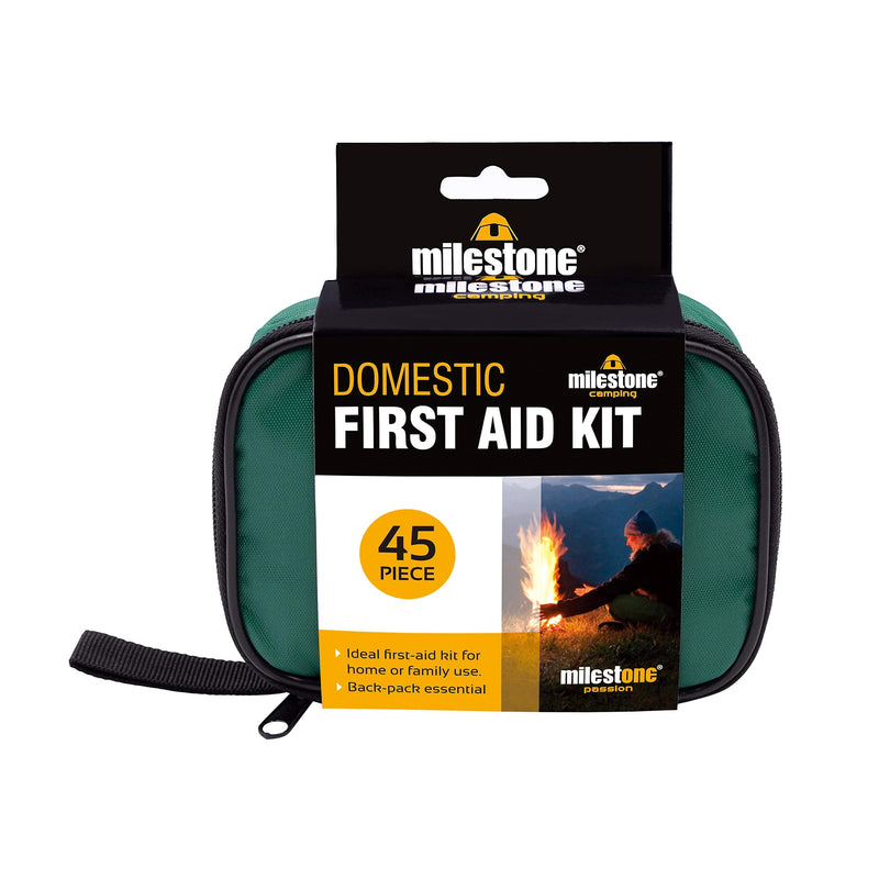 [Australia] - Milestone Camping 96940 Emergency First Aid Kit / Compact and Portable Home or Travel Kit / Ideal for Camping, Family Days Out and More 