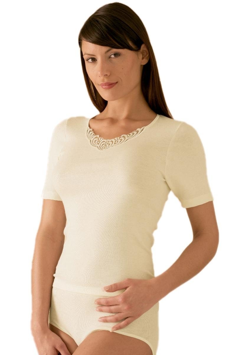 [Australia] - SUSA Women's Thermal Top UK 22 (Manufacturer size: X-Large) White (Wollweiß S115) 