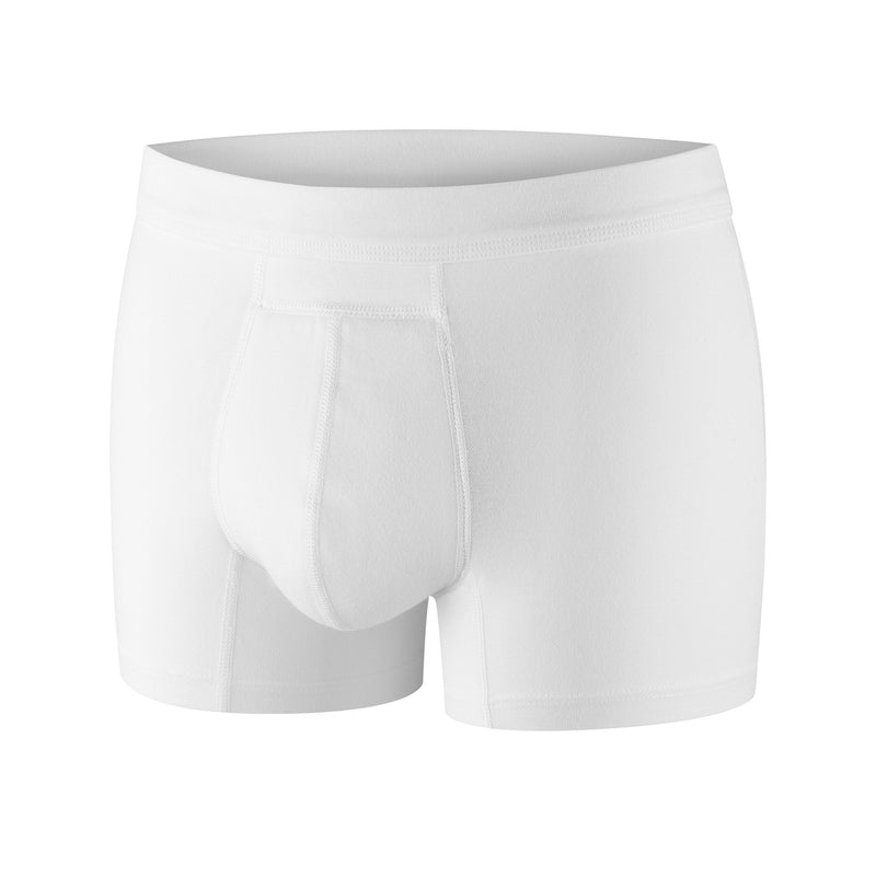 [Australia] - PROTECHDRY - Washable Urinary Incontinence Cotton Boxer Brief Underwear for Men, with Front Absorbent Area, White Medium, 36-38" Waist M (Pack of 1) 