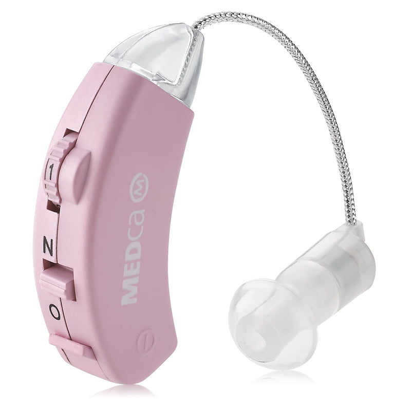 [Australia] - Digital - Behind The Ear Set, BTE Device and Digital Enhancer PSAD, Noise Reducing Feature, Pink by MEDca 