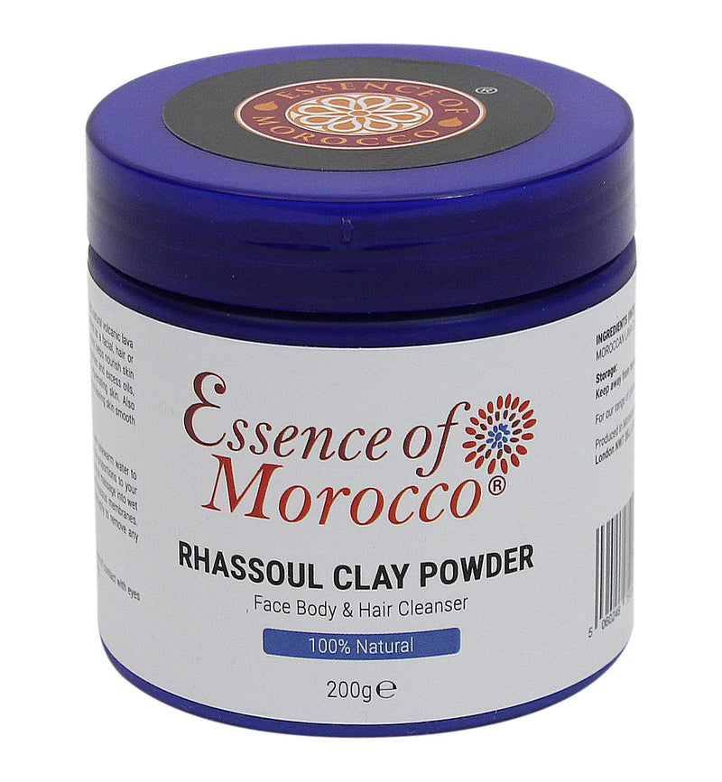 [Australia] - Moroccan Rhassoul Clay Powder Ghassoul Used as a Cleansing Facial Body and Hair Shampoo Mask Pure & Natural. 200 g. / 7 OZ 