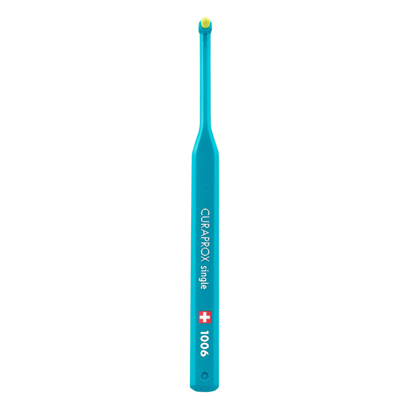 [Australia] - Curaprox CS 1006 Interdental Toothbrush, Assorted Colour. Manual Single Tuft Interdental Brush Ultra-Fine CUREN® Filaments 1 Count (Pack of 1) 