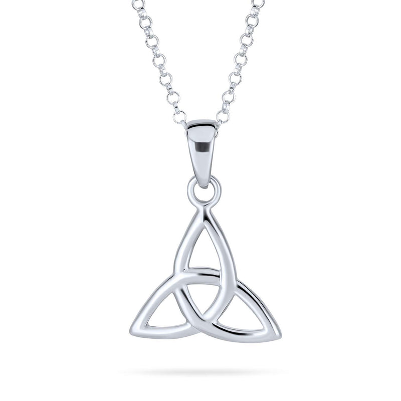 [Australia] - Celtic Simple Triquetra Trinity Knot Viking Pendant For Women Necklace 925 Sterling Silver 