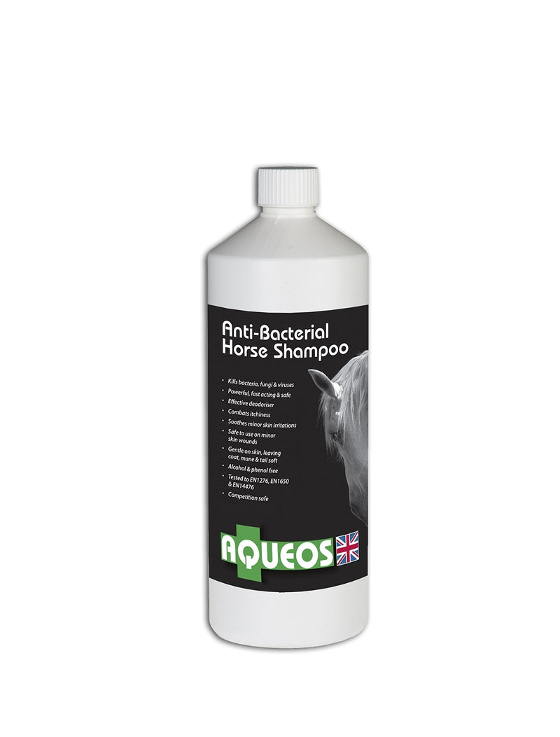 [Australia] - Aqueos Horse Shampoo | Anti-Bacterial / Anti-Fungal / Anti-Viral / Anti-Itch | 1 Litre Soothes, Relieves Itching, Skin Conditions Gentle on Skin 1 l (Pack of 1) 