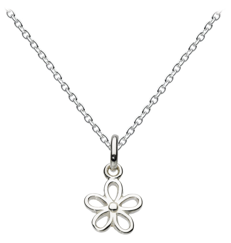 [Australia] - Dew Womens Sterling Silver Flower Necklace of 18 Inch 