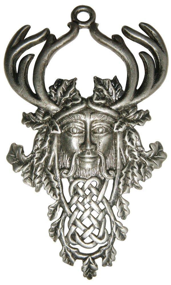 [Australia] - Greenwood Herne The Hunter - for Justice & Respect Charm Collection by Briar - Pendant Necklace in Presentation Pouch on Leather Thong 