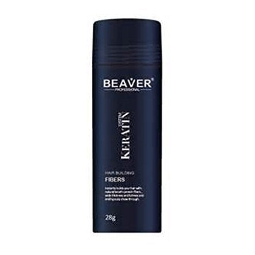 [Australia] - Beaver KERATIN Hair Building Fibres Hair Loss Concealer 28g Dark Brown (Beaver Fibres) 