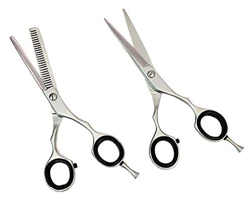 [Australia] - Professional Hairdressing Barber Salon Scissors,Thinning Scissors Set 5.5" Razors Edge,Super Sharp,Hair Cutting Scissors 