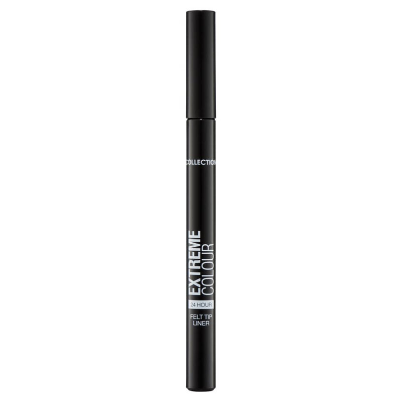 [Australia] - Collection Cosmetics 24hr Felt Tip Liner, Fast Drying - Night and Day Wear, 1.5g, Black 7.8 g (Pack of 1) 