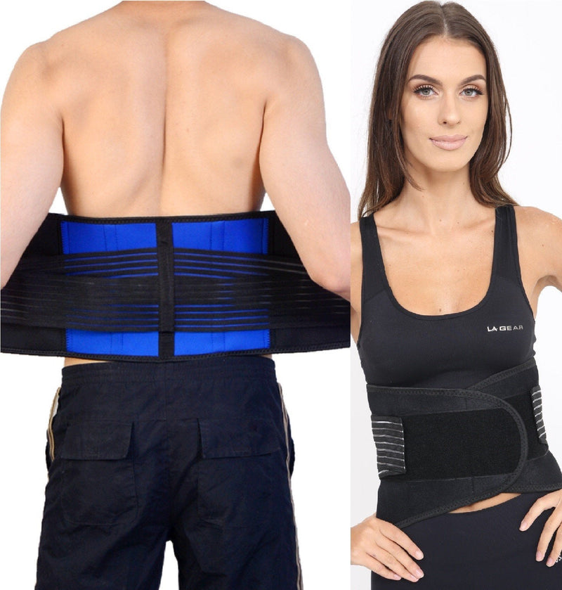 [Australia] - Body and Base TM, Adjustable Neoprene Double Pull Lumbar Support Lower Back Belt Brace Pain Relief ((XX-Large (40-44) inches)) (XX-Large (40-44) inches) 