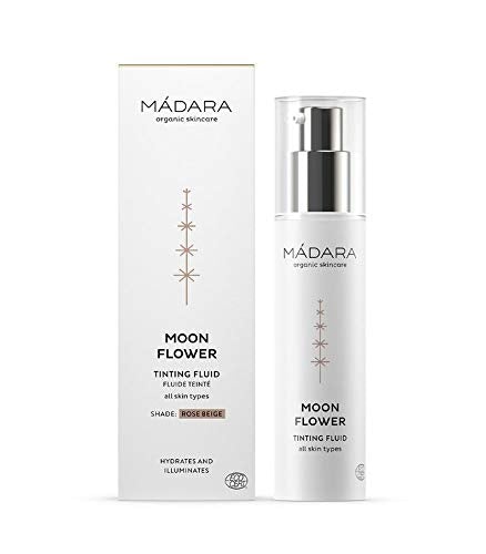 [Australia] - M√ÅDARA Organic Skincare | Moon Flower Rose Beige Tinting Fluid - 50ml, With Northern Rose Hip extract and natural pigments, Lightweight, Illuminating, Hydrating, Vegan, Ecocert certified 