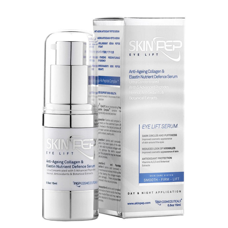 [Australia] - SkinPep® Eye Lift 15 ml - Anti-Ageing Collagen Elastin Nutrient Defense Serum Ultra Retinol Antioxidants - SkinPep Best Choice For Premium Quality Eye Lift 