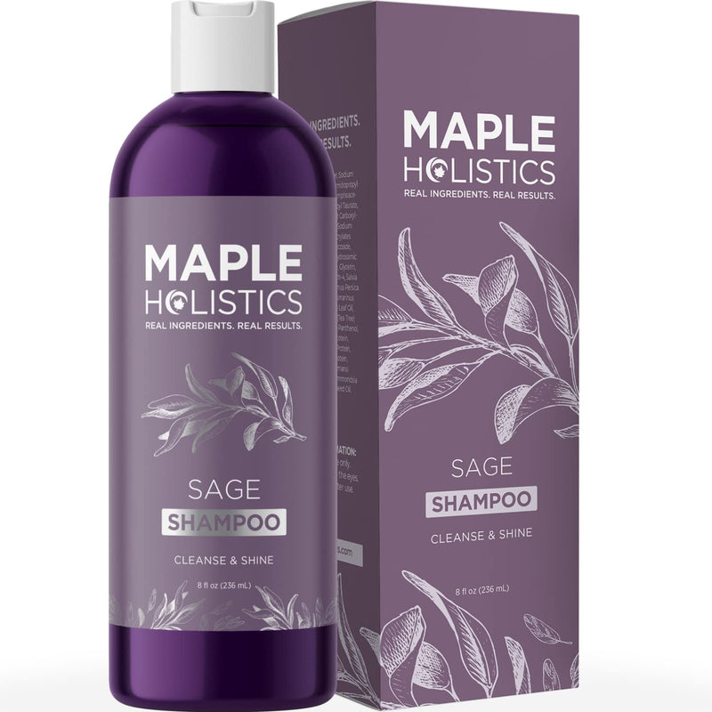 [Australia] - Vitamin Shampoo for Dandruff + Hair Loss - Anti Dandruff Sulfate Free Treatment for Healthy Scalp + Hair Growth - Anti-Aging Damage Repair with Sage - Relieve Itching Flaking Dry Skin + Thinning Hair 