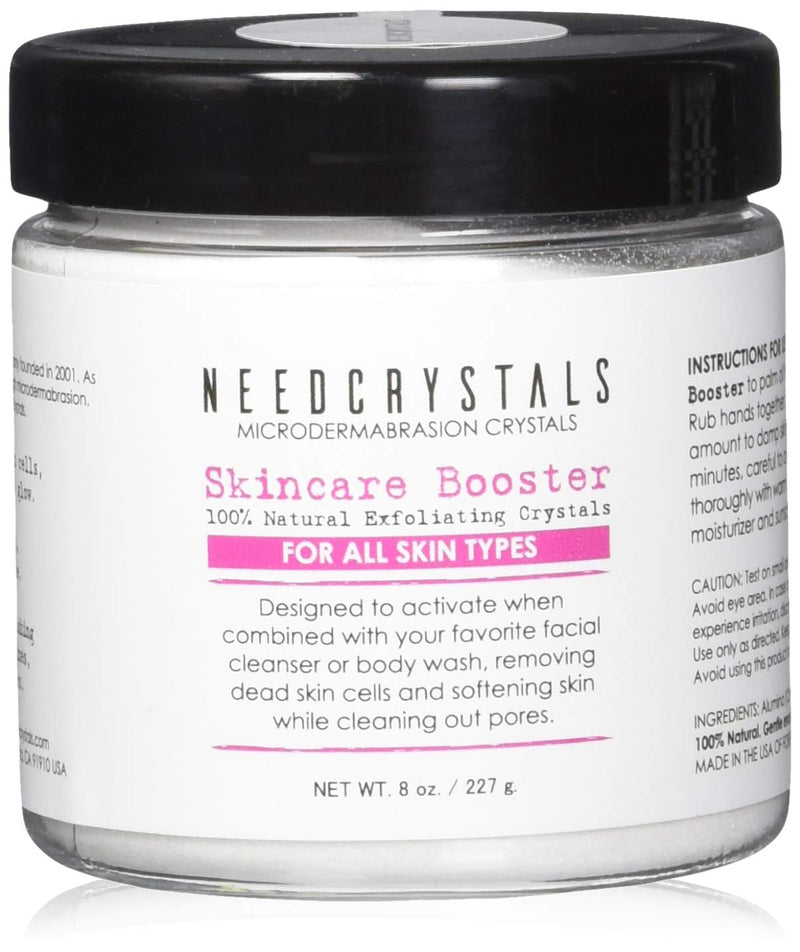 [Australia] - NeedCrystals Microdermabrasion Crystals, DIY Face Scrub. Natural Facial Exfoliator for Dull or Dry Skin Improves Scars, Blackheads, Pore Size, Wrinkles, Blemishes & Skin Texture. 227 Grams 227 g (Pack of 1) 