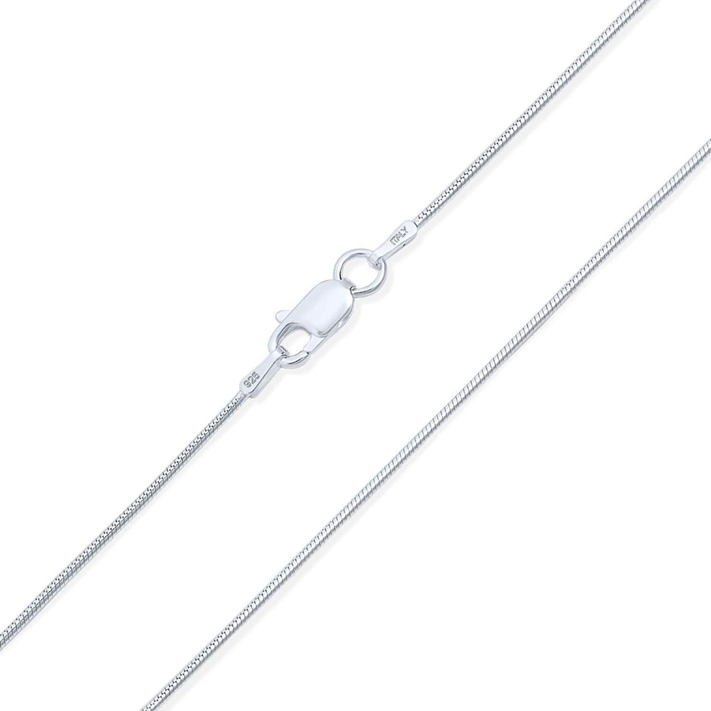 [Australia] - 2MM Strong 925 Sterling Silver Magic 8 Sided Snake Chain Necklace For Women Men Nickel-Free Made Italy 16 18 20 24 Inch 24.0 Inches 