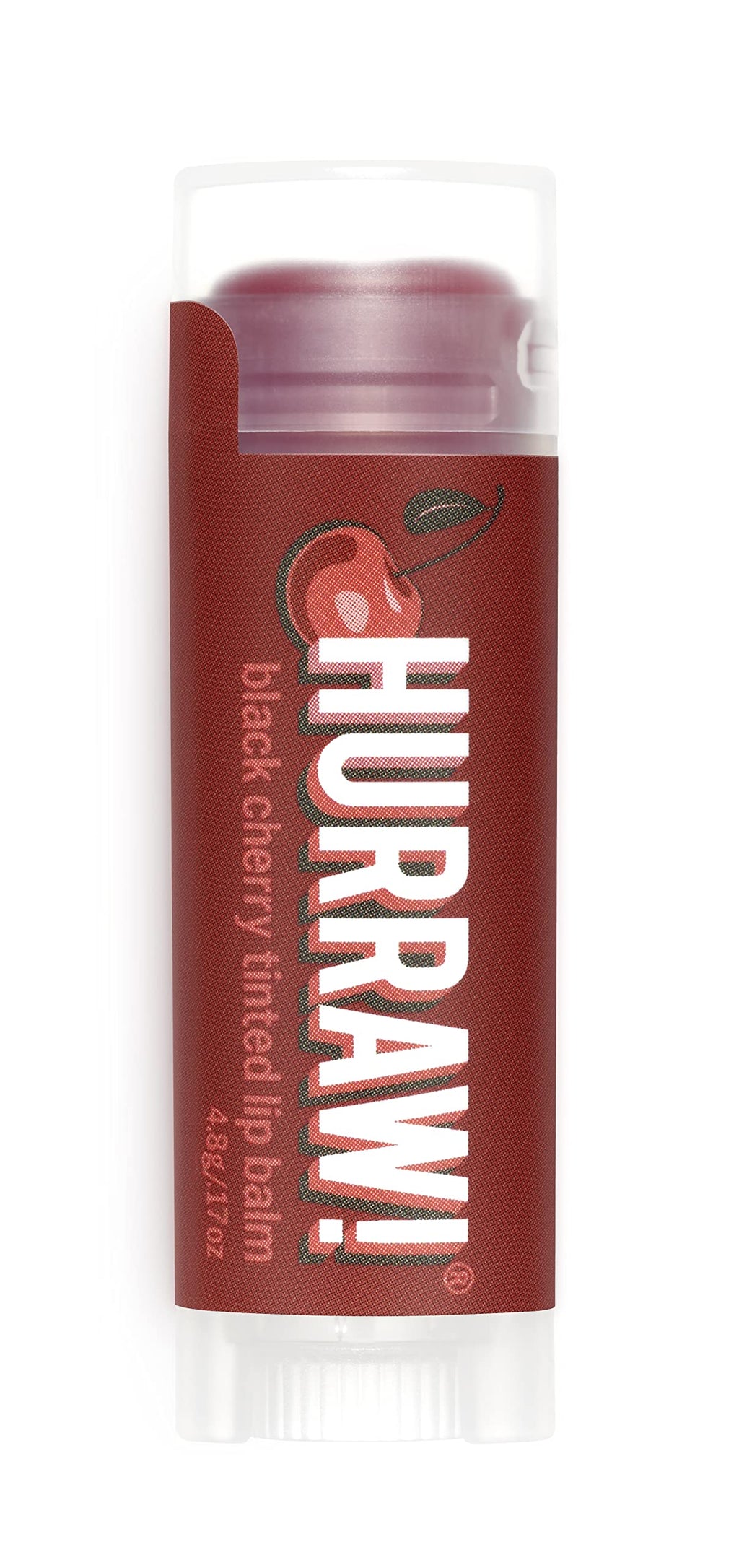 [Australia] - Hurraw! Black Cherry Tinted Lip Balm: (Sheer Red Tint) Organic, Certified Vegan, Cruelty and Gluten Free. Non-GMO, 100% Natural Ingredients. Bee, Shea, Soy and Palm Free. Made in USA 