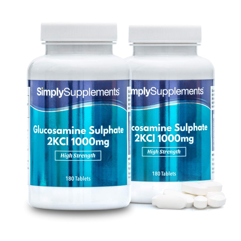 [Australia] - Glucosamine Sulphate 2KCl 1000mg | 360 Tablets = Up to 1 Year Supply | Manufactured in The UK 
