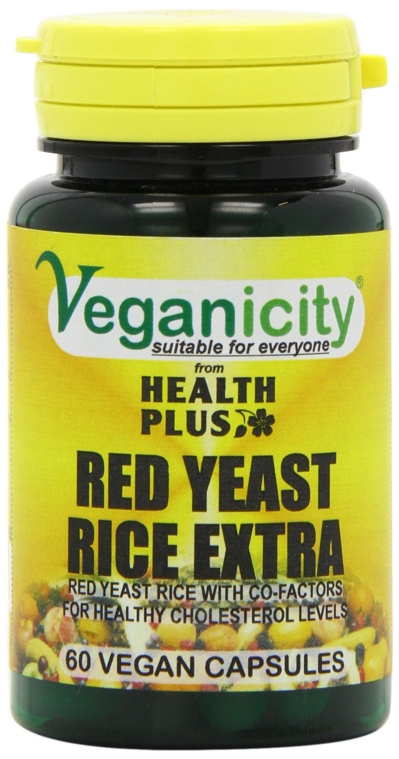 [Australia] - Veganicity Red Yeast Rice Extra Heart Health and Cholesterol Supplement - Pack of 60 Capsules 