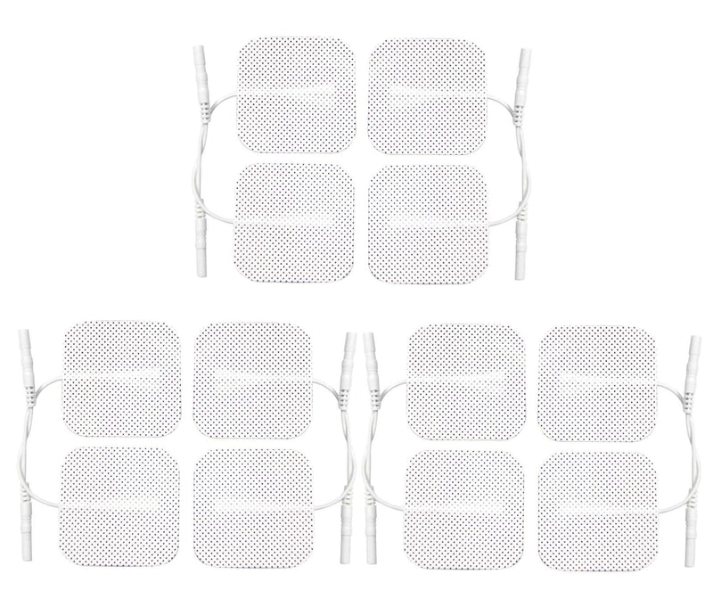 [Australia] - Med-Fit 1 Tens pads - 12 pads - 3 packs of 4 self Adhesive pads long lasting pads for Tens Machines 