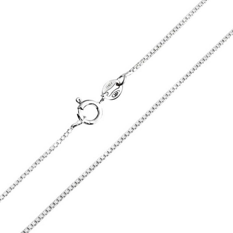 [Australia] - 14" Inch Sterling Silver Curb Chain. Trace Chain Ideal for Childrens/Kids Pendants 