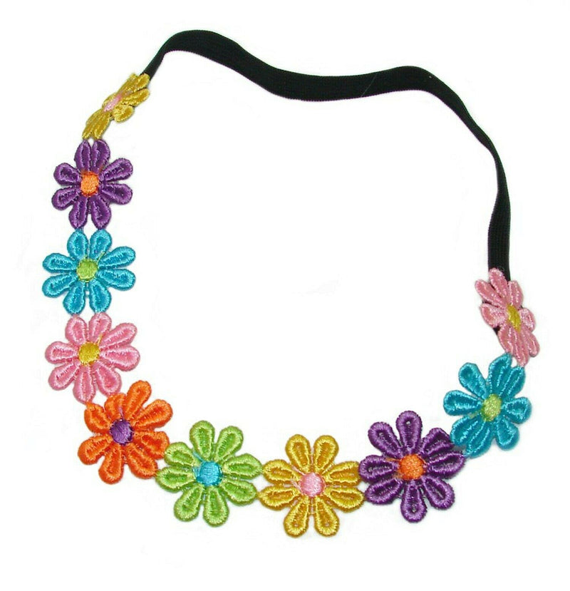 [Australia] - Bling Online Multi Colour Daisy Chain Elasticated Headband. 