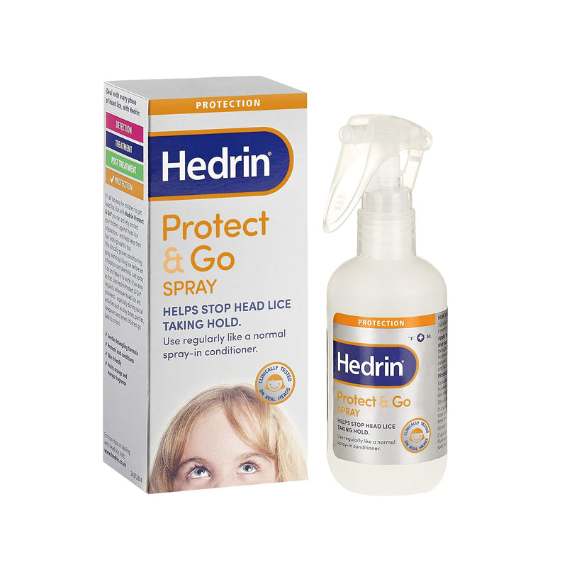 [Australia] - Hedrin Protect and Go Spray, Head Lice Protection Treatment, 8 x Treatments – 200ml 