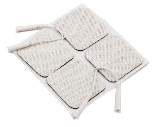 [Australia] - Tens Superior long lasting self adhesive electrode pads 4 pack 5x5cm (2"x2") Universal Fittings suitable for Med Fit | Tens Care | Bodyclock | TPN200 Machines 