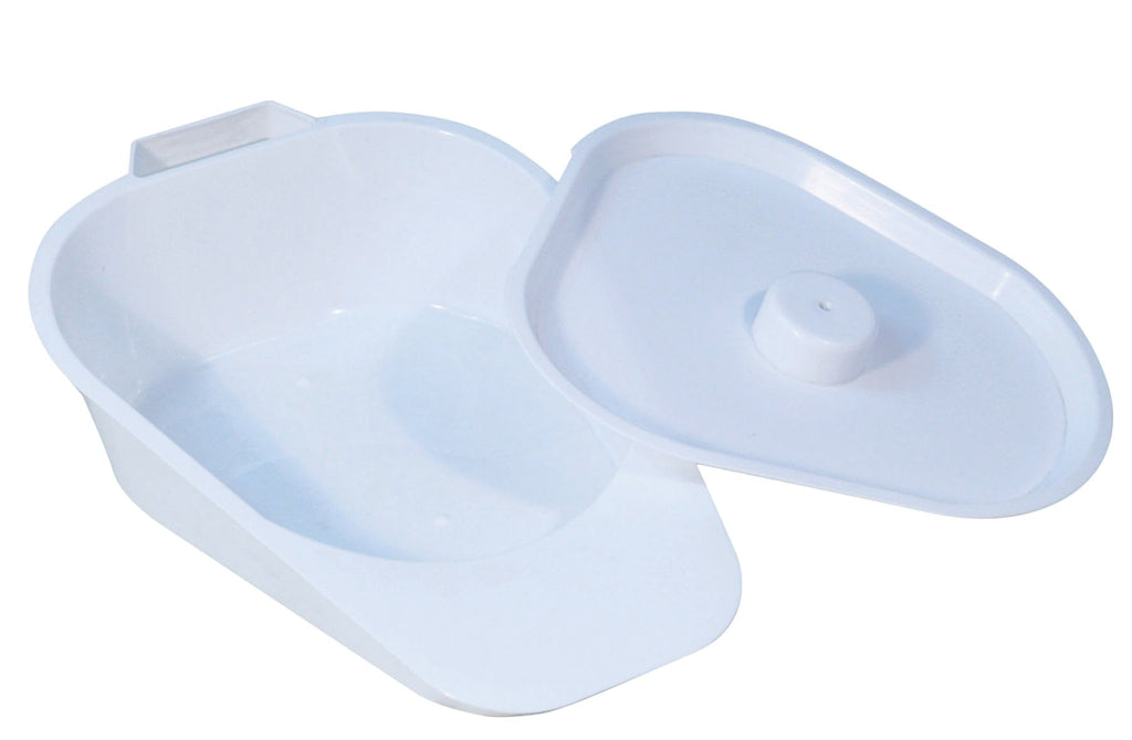 [Australia] - Aidapt Easy to use Slipper Bed Pan with Lid and Integrated Handle Suitable for Both Men and Women 1 Pack/S 