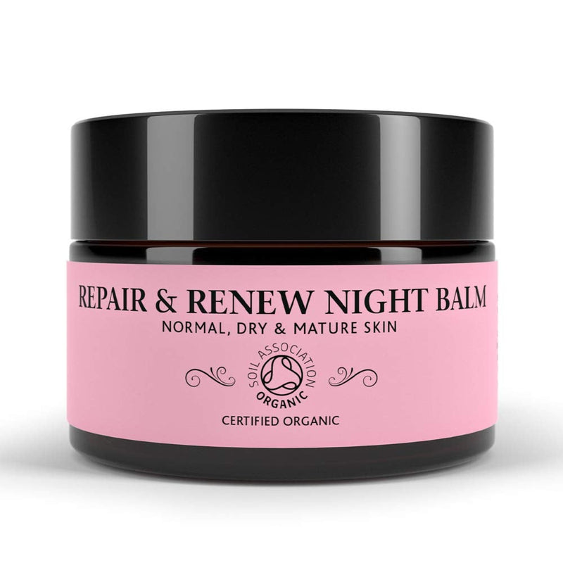 [Australia] - Repair & Renew Night Balm - Rejuvenating Cream Anti Ageing Face Moisturiser for Hyrdating Dry, Sensitive or Mature Skin - 100% Natural & Certified Organic (30g) 