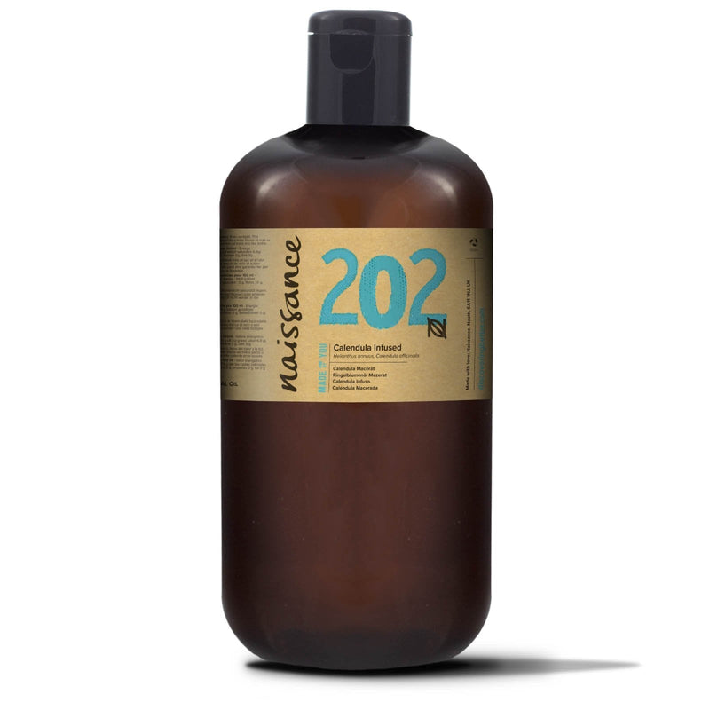 [Australia] - Naissance Calendula Infused Oil (no. 202) 1 Litre - Pure, Natural and Infused in Sunflower Oil - Moisturises Skin, Hands & Feet. Ideal for DIY Beauty Recipes 