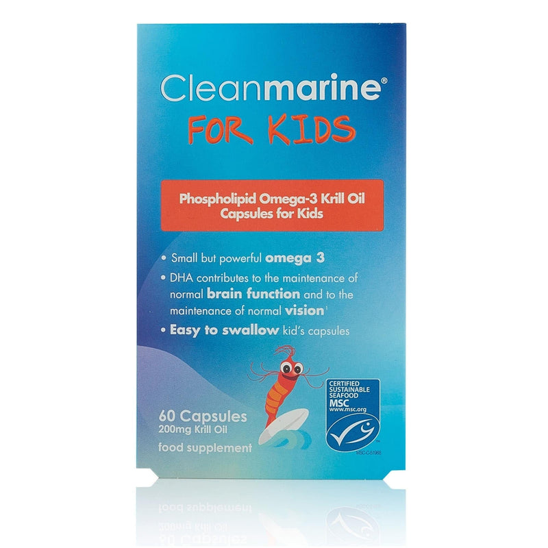 [Australia] - Cleanmarine for Kids � Packed with A Potent Form of Omega 3 - Small But Powerful Fish Oil Capsules, 200mg Per Capsule � 30/60 Servings � 60 Capsules 60 Count (Pack of 1) 