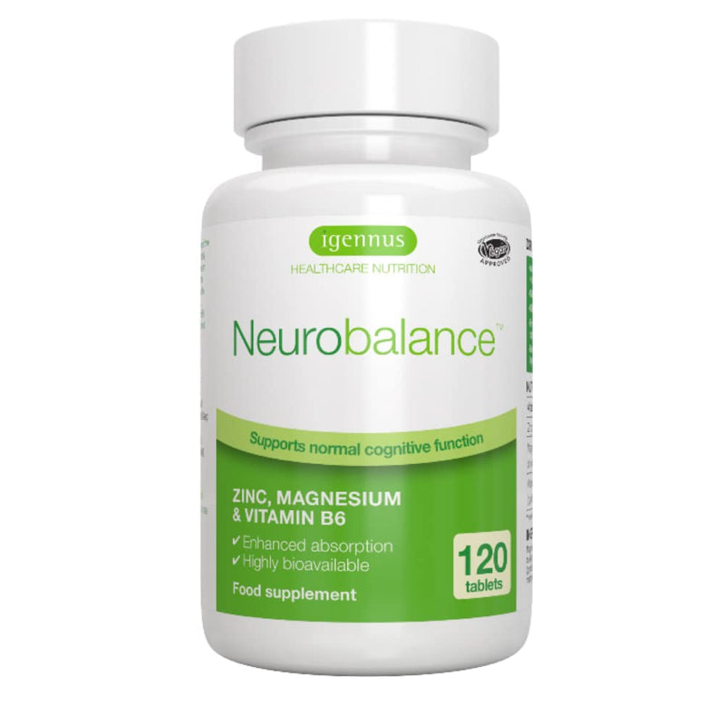 [Australia] - Neurobalance, Zinc Picolinate, Magnesium Citrate & Vitamin B6 Supplement for Adults & Children, 120 Tablets 120 Count (Pack of 1) 