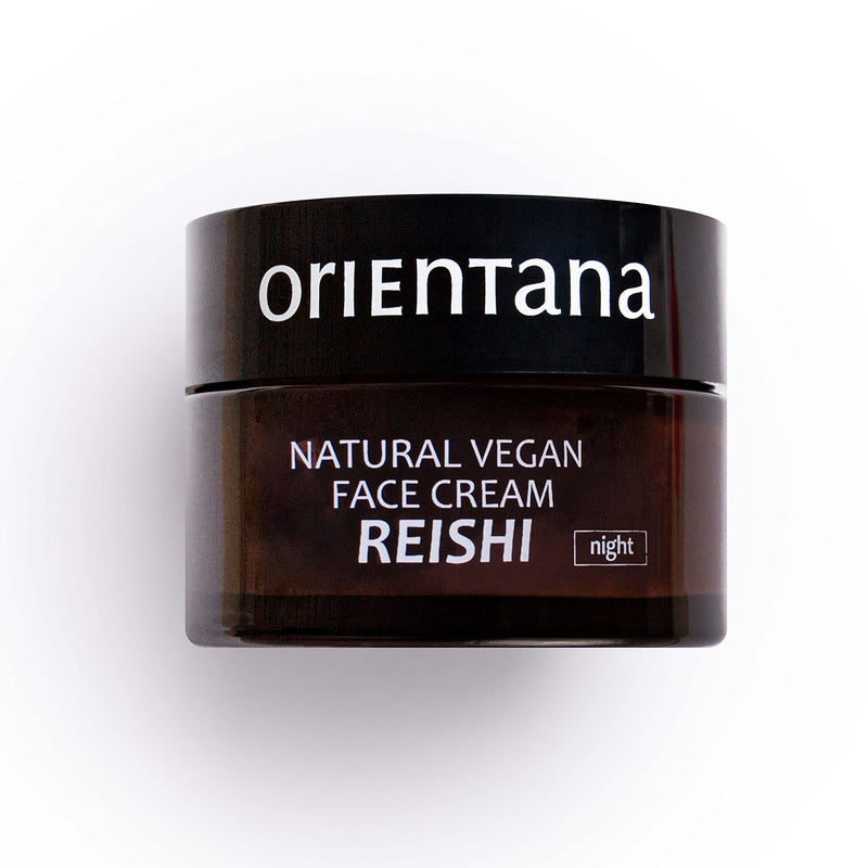 [Australia] - Orientana 98.5% NATURAL NIGHT FACE CREAM REISHI - Vegan Anti Aging Anti Wrinkle Moisturiser for Women With Mature Skin Or With First Signs Of Aging - Dark Spots Remover - Strong Skin Rejuvenation 50ml FACE CREAM REISHI for NIGHT 