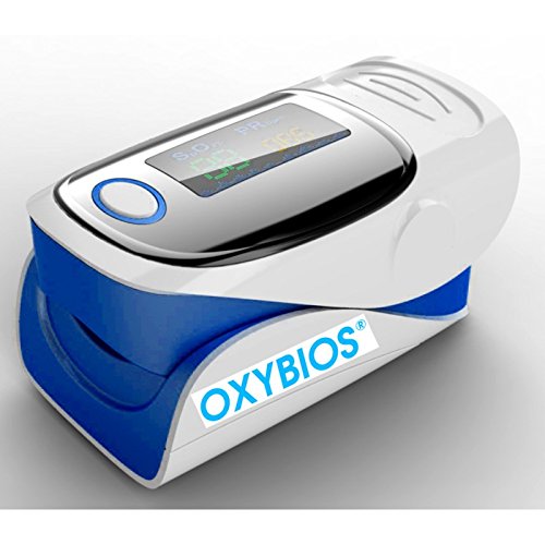 [Australia] - Finger Pulse OXIMETER Blue"All-in-one Portable and Heart Rate Monitor with Instructions in French. Analysis and Measurement th 