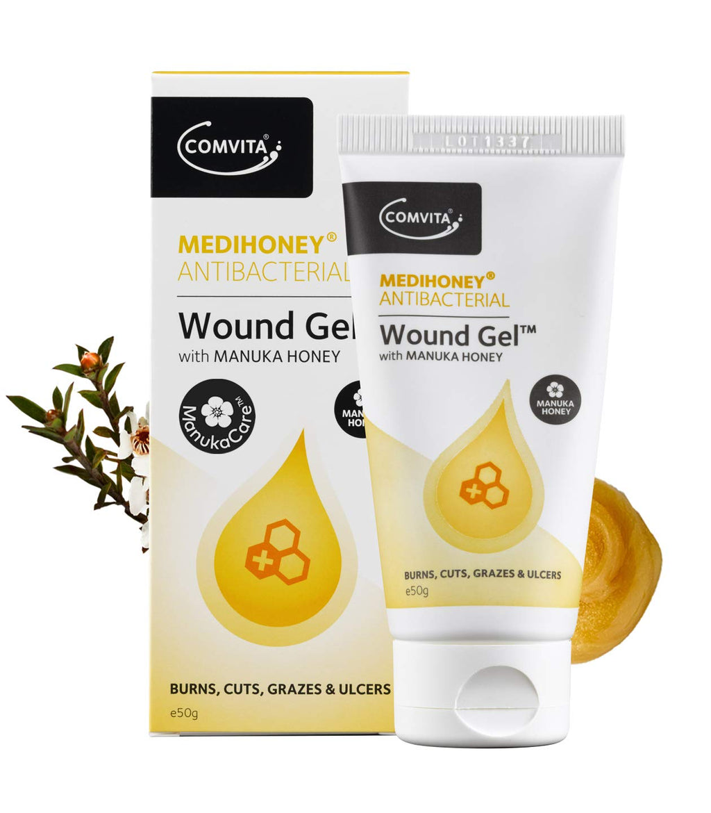 [Australia] - Comvita Medihoney Antibacterial Wound Gel with Manuka Honey (for Burns, Cuts, Grazes & Ezcema) - 50g 50 g (Pack of 1) 
