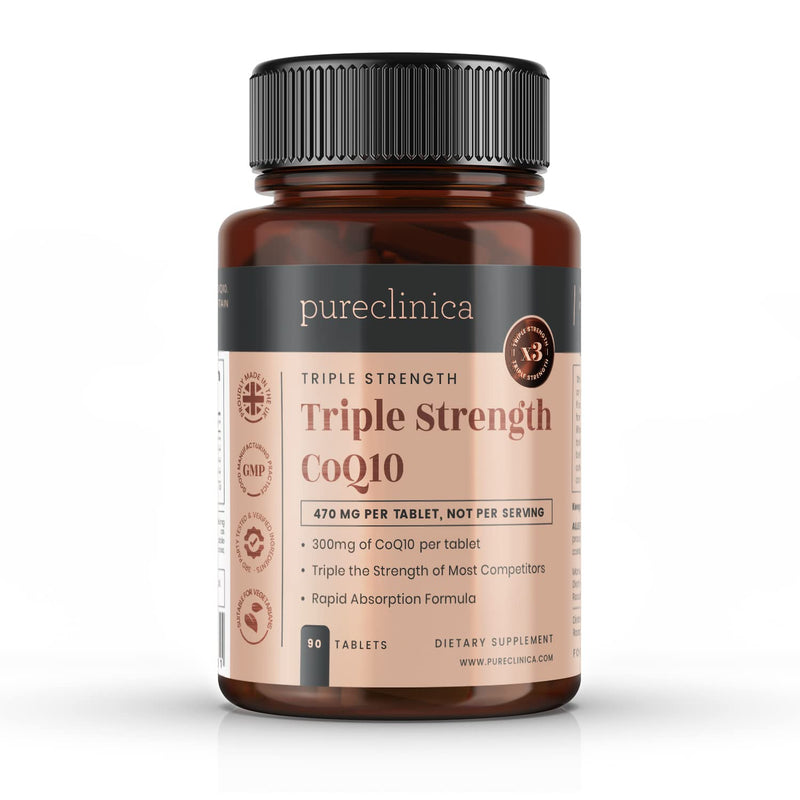 [Australia] - Fermented CoQ10 300mg x 90 Tablets. Non GMO, USP Grade. with Added Vitamin C and Black Pepper Extract for Absorption. 