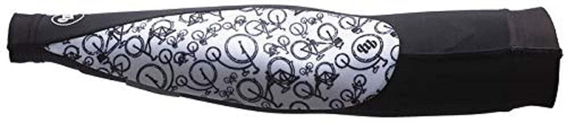 [Australia] - MB Wear Unisex_Adult Manchettes Bike Arm Warmers, White/Black, FR : M (Taille Fabricant : S/M) 