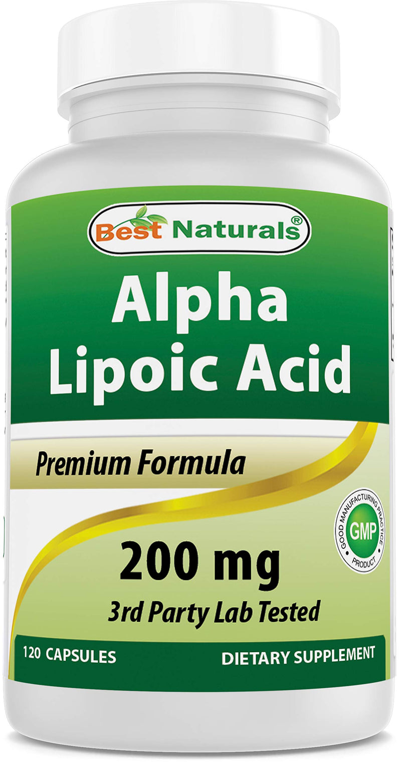 [Australia] - Best Naturals Alpha Lipoic Acid 200 Mg 120 Capsules (120 Count (Pack of 1)) 120 Count (Pack of 1) 