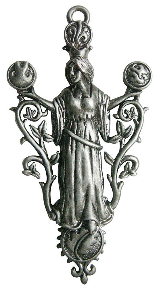[Australia] - Greenwood Elemental Gaia - for Peace & Tranquility Charm Collection by Briar - Pendant Necklace in Presentation Pouch on Leather Thong 