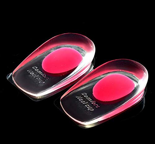 [Australia] - VivoFoot Gel Heel Cups, Shoe Inserts for Plantar Fasciitis, Heel Spur & Achilles Pain Relief, Heel Lift Pads for Men & Women (Small, 1 Pair) Small, 1 Pair 