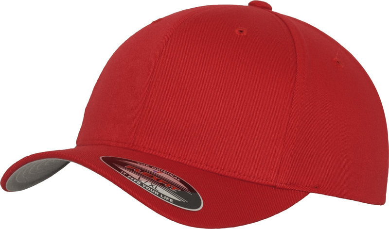 [Australia] - Flex fit Wooly Combed Baseball Cap Youth Red 