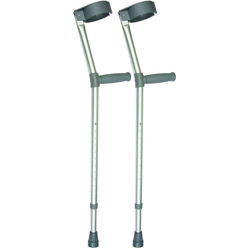 [Australia] - Days Adjustable Crutches for Adults, Comfort Handle, Lightweight Mobility Aid, Handle to Ground Height 64 cm-94 cm Comfy Double Adjustable, 640 - 940mm 