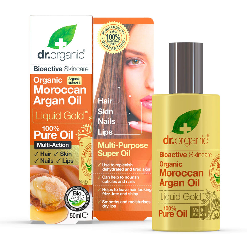 [Australia] - DR ORGANIC Liquid Gold 100% Pure Moroccan Argan Oil, 50 ml 