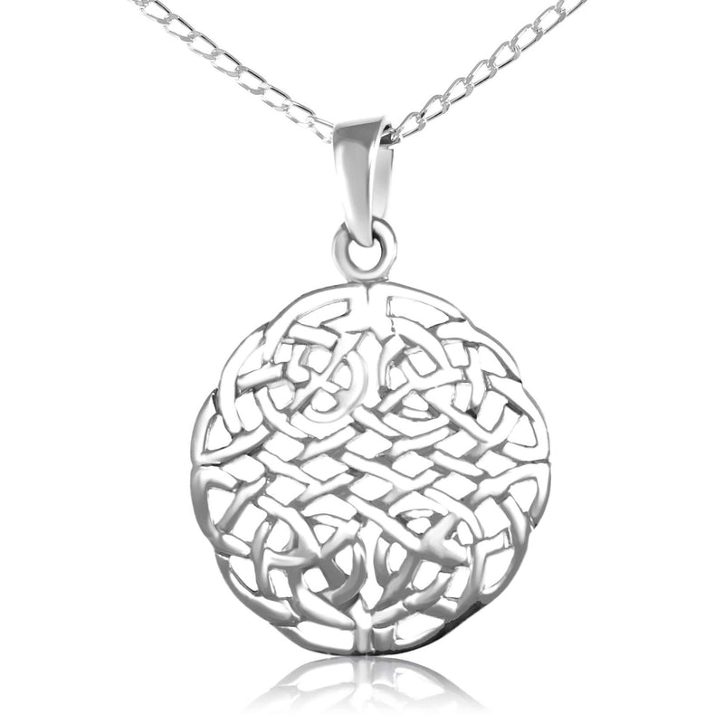 [Australia] - Sterling Silver Celtic Pendant Necklace with 18" Chain and gift box by Alexander Castle 
