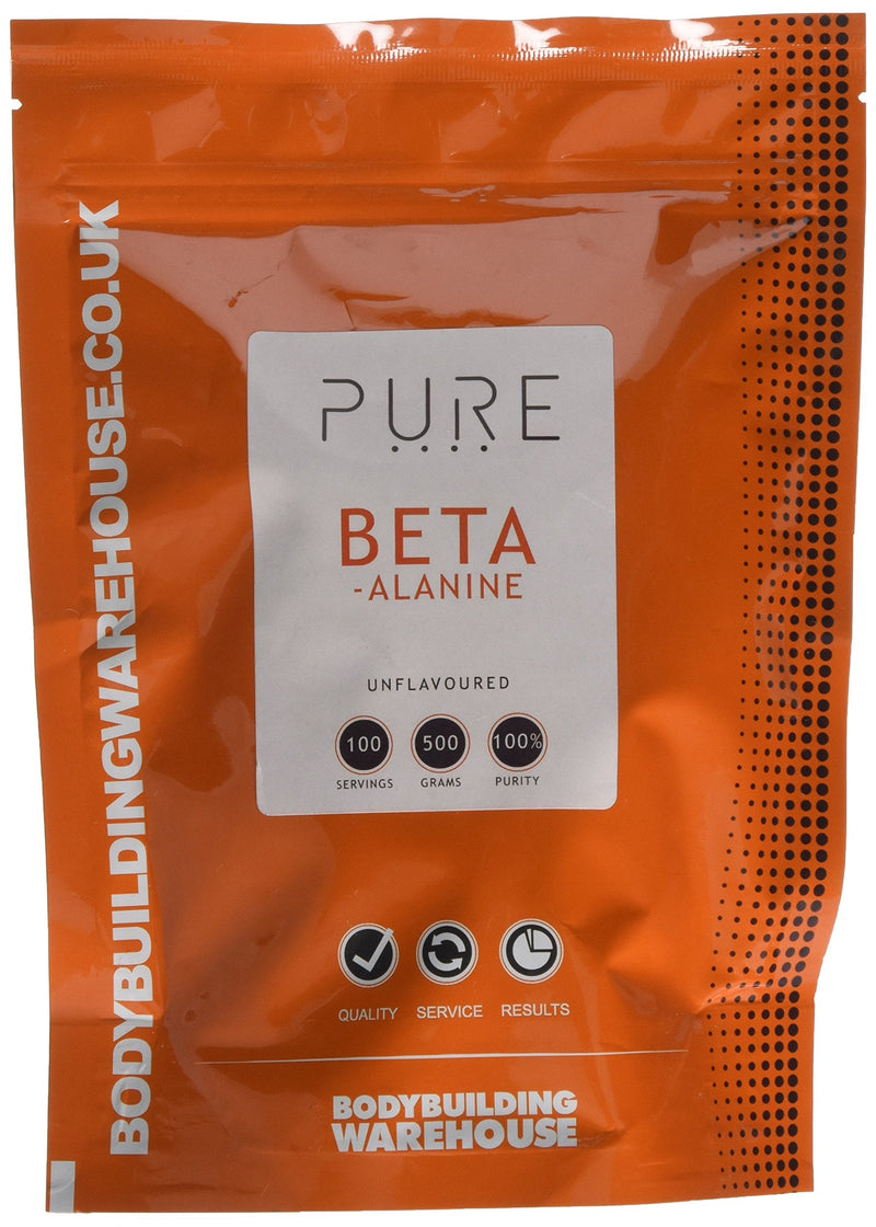 [Australia] - Bodybuilding Warehouse Pure Beta Alanine Powder - Amino Acid Supplement - Unflavoured, 500 g 500 g (Pack of 1) 
