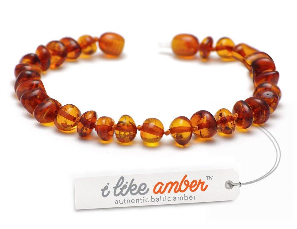 [Australia] - Amber Bracelet - Sizes from13 to 23 cm - 100% Genuine Baltic Amber Beads - Adult Men Women - Authentic Curative Adornment - Packed in Organza Gift Bag 20.0 Centimetres 