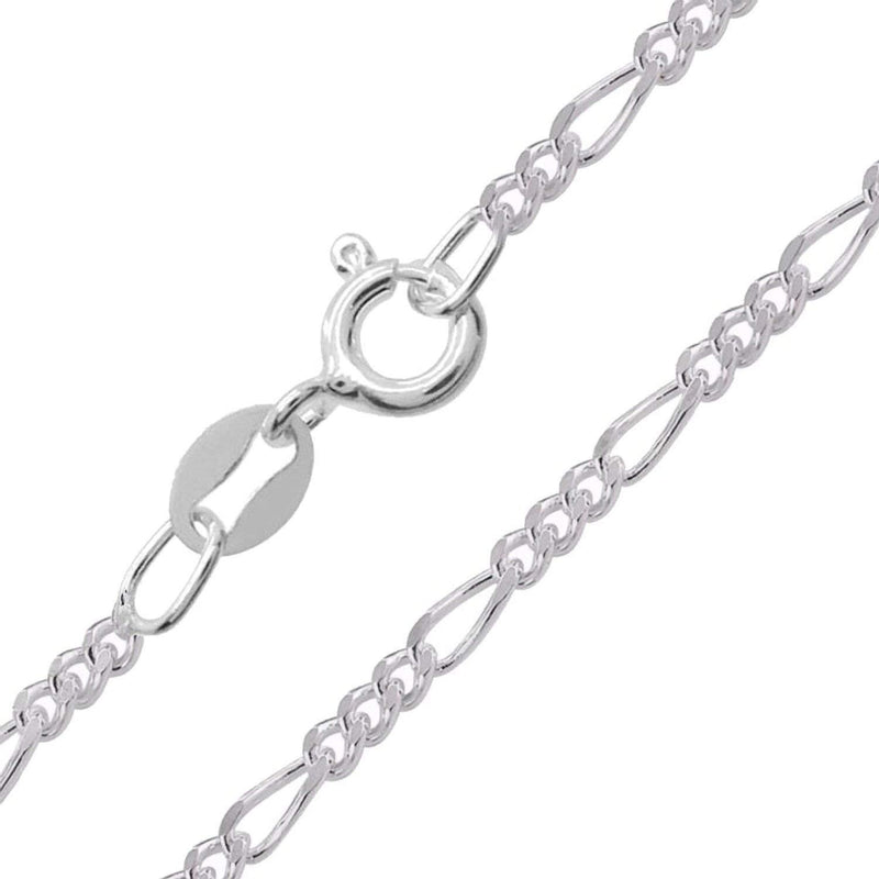 [Australia] - 925 Sterling Silver 1.4/2.2/2.8/3.6 MM Figaro Chain Necklace for Women Men Unisex - 16" 18" 20" 22" 24" Inch 22.0 Inches 3.6MM 